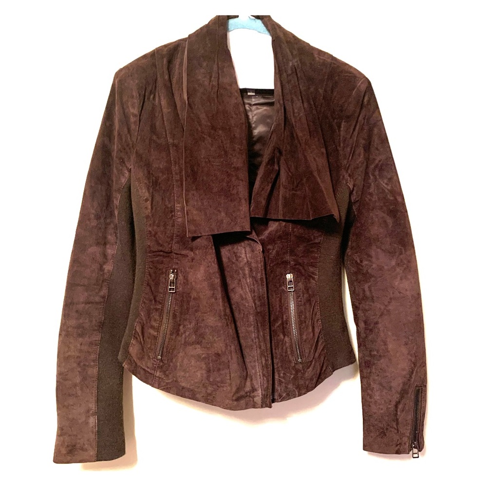 Brown suede jacket